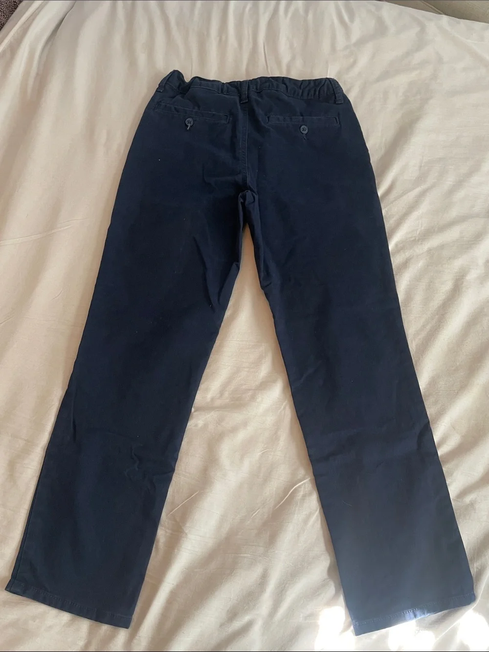 Gap boys husky Navy Straight-Leg Pants